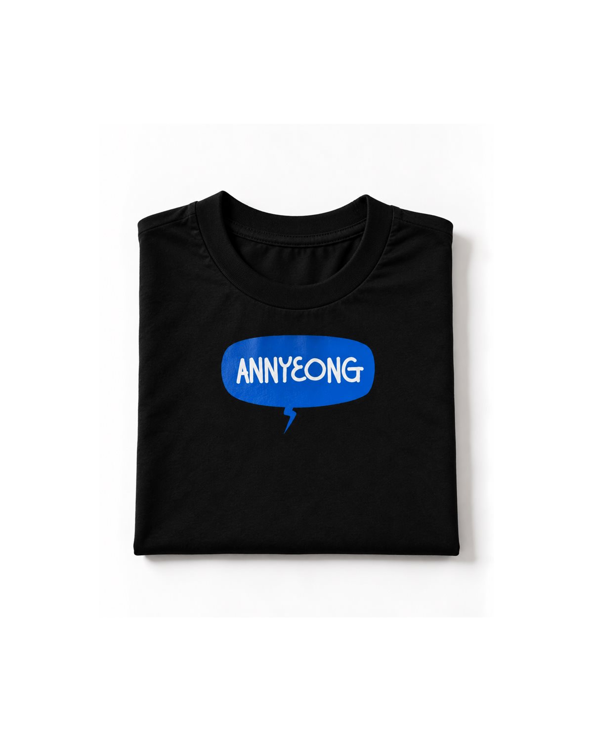 Blue Annyeong Tee - 안녕 토크 티