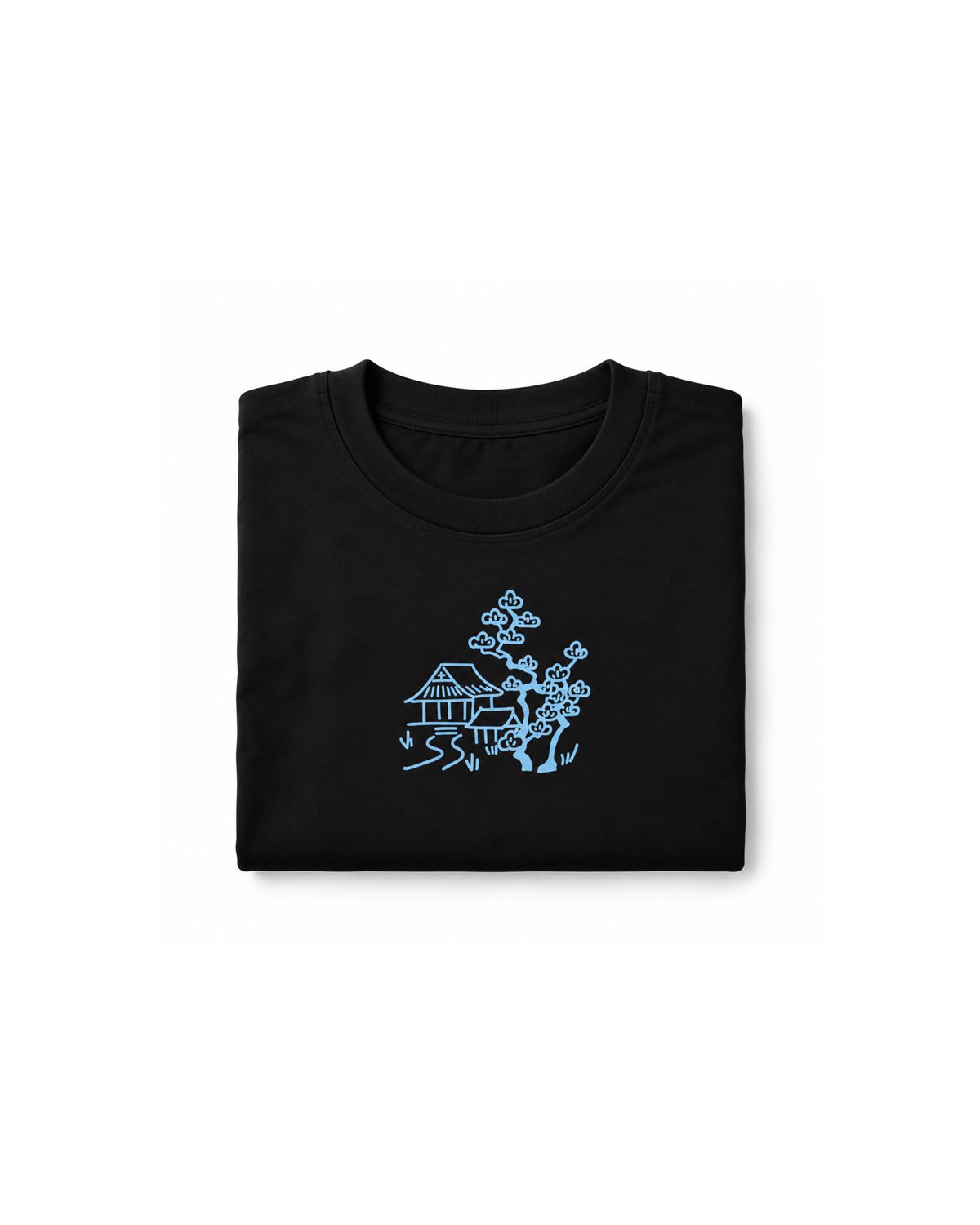 Blue Village Tee - 블루 빌리지 티