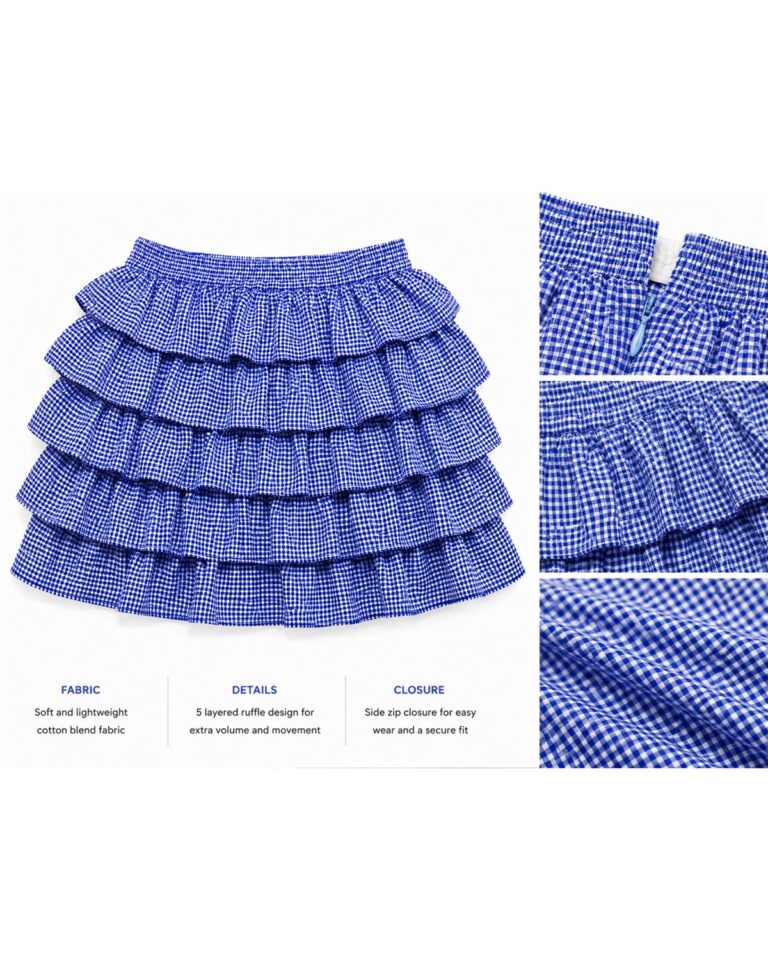 Blueberry Ruffle Skirt - 블루베리 러플 스커트