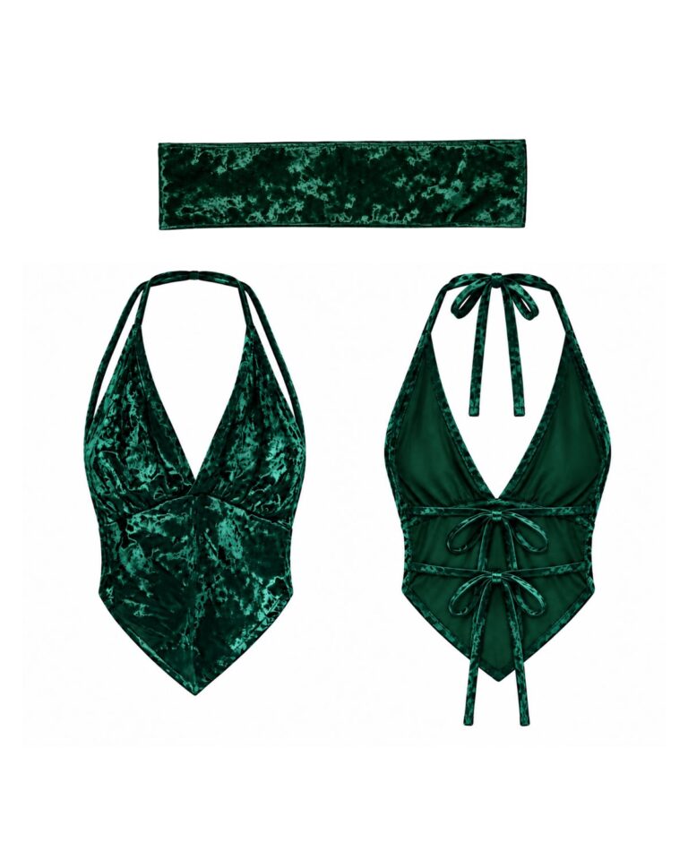 Emerald Night Halter Top - 에메랄드 나이트 홀터 탑