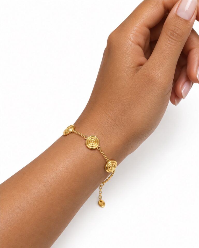 Golden Swirl Bracelet - 골든 스월