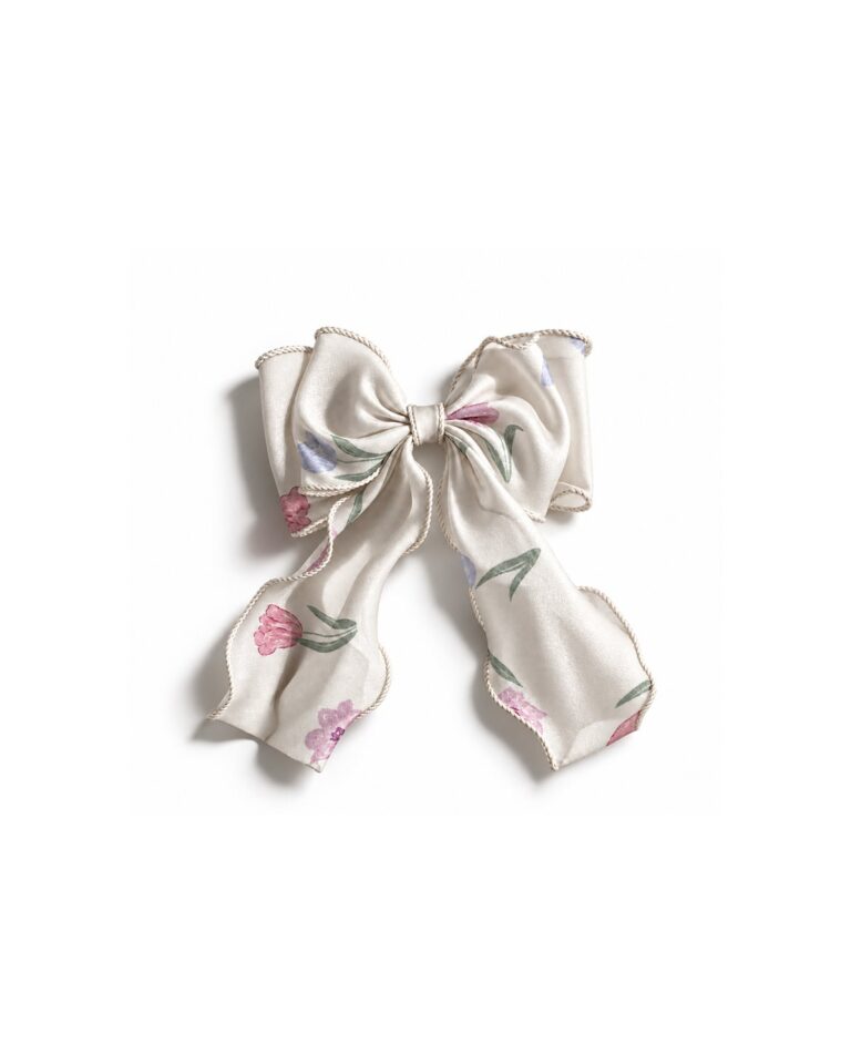 Ivory Rose Bow - 아이보리 로즈 보우