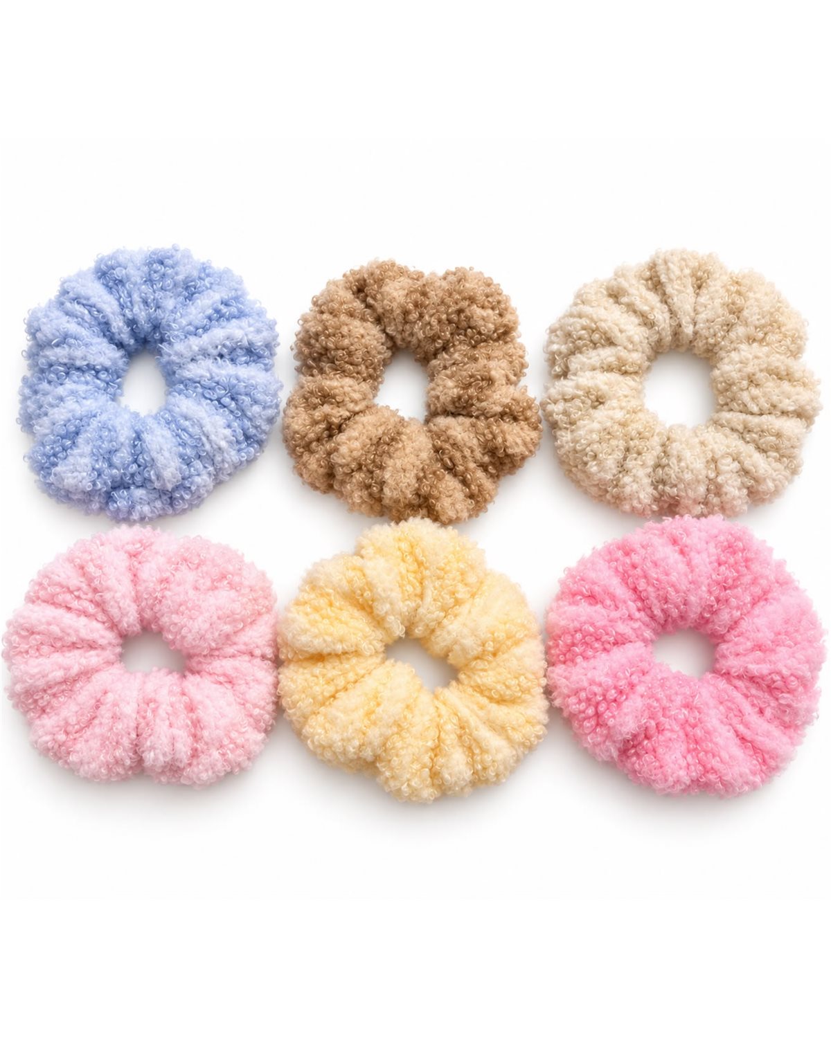 Playful Scrunchies Combo (Pack of 5) - 장난스러운 스크런치