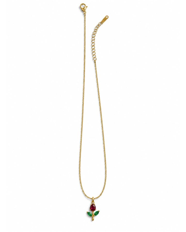 Rose Kiss Necklace - 로즈 키스 네크리스
