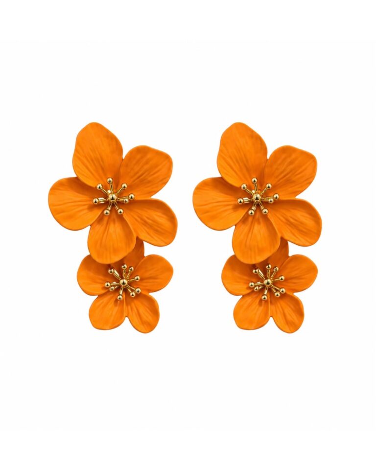 Tangerine Bloom Earrings - 탠저린 블룸 이어링